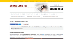 Desktop Screenshot of aatmik-sandesh.com